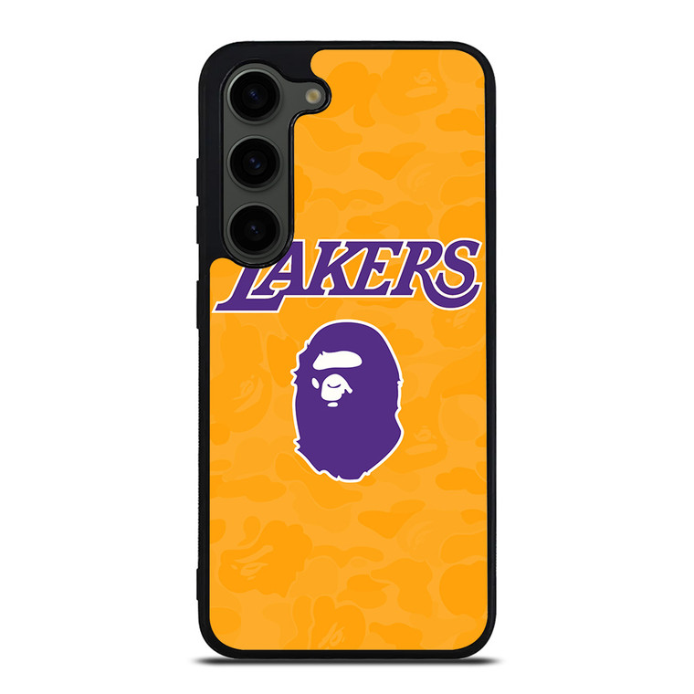 LOS ANGELES LAKERS X BAPE CAMO Samsung Galaxy S23 Plus Case Cover