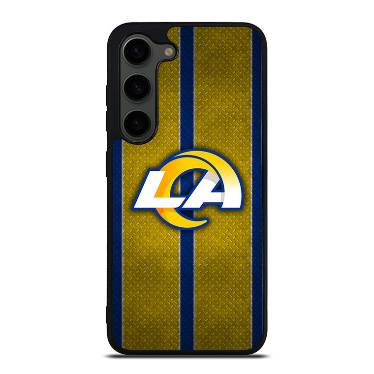 LOS ANGELES RAMS NFL METAL STRIPE Samsung Galaxy S23 Plus Case Cover