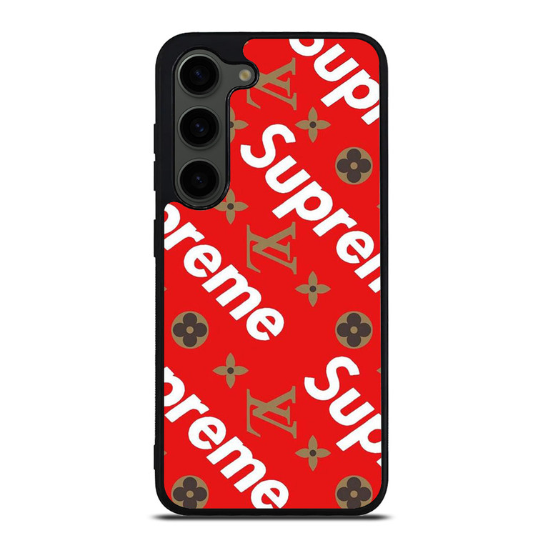 LOUIS VUITTON X SUPREME RED Samsung Galaxy S23 Plus Case Cover