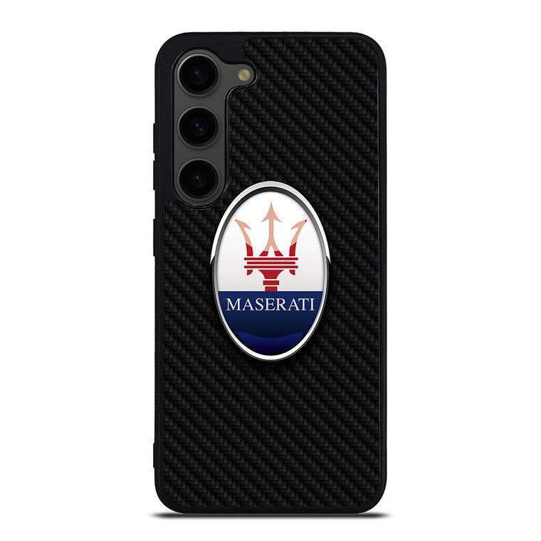 MASERATI LOGO CARBON FIBER Samsung Galaxy S23 Plus Case Cover