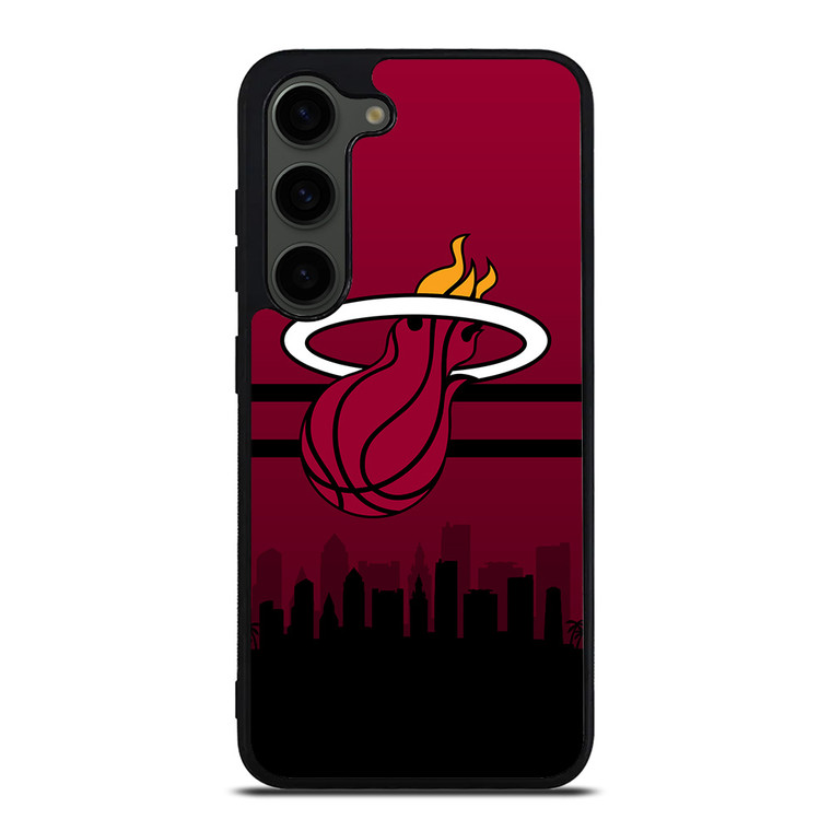 MIAMI HEATS NBA SKYLINE Samsung Galaxy S23 Plus Case Cover