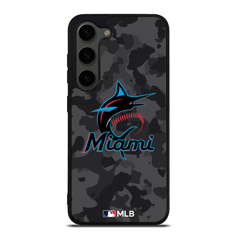 MIAMI MARLINS BASEBALL BLACK CAMO Samsung Galaxy S23 Plus Case Cover