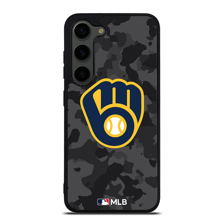 MILWAUKEE BREWERS BASEBALL BLACK CAMO Samsung Galaxy S23 Plus Case Cover