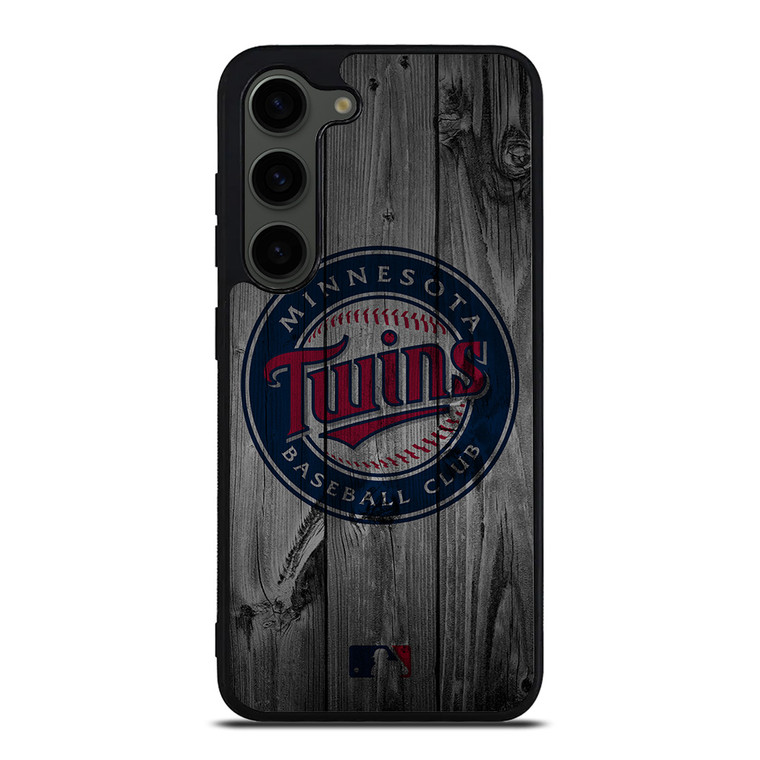 MINNESOTA TWINS BASEBALL MLB WOOD LOGO Samsung Galaxy S23 Plus Case Cover