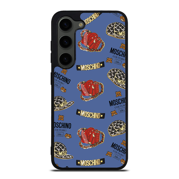 MOSCHINO BEAR COUTURE PATTERN Samsung Galaxy S23 Plus Case Cover