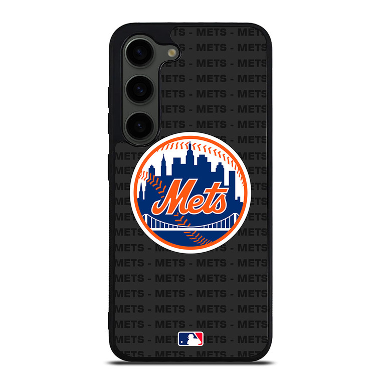 NEW YORK METS BASEBALL BLACK Samsung Galaxy S23 Plus Case Cover