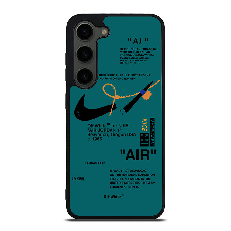 NIKE AIR OFF WHITE TOSCA Samsung Galaxy S23 Plus Case Cover