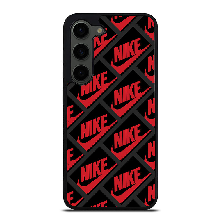 NIKE BOX BLACK PATTERN Samsung Galaxy S23 Plus Case Cover