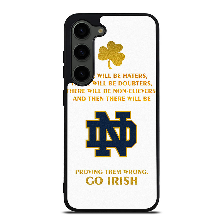 NOTRE DAME FIGHTING IRISH QUOTES Samsung Galaxy S23 Plus Case Cover