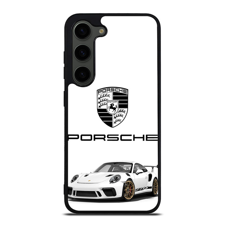 PORSCHE GT3 RS WHITE Samsung Galaxy S23 Plus Case Cover