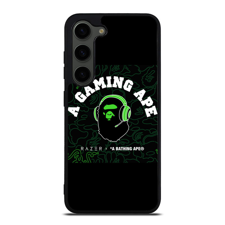 RAZER X BAPE A GAMING APE Samsung Galaxy S23 Plus Case Cover