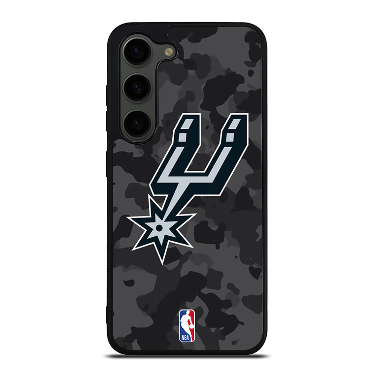 SAN ANTONIO SPURS BLACK CAMO Samsung Galaxy S23 Plus Case Cover