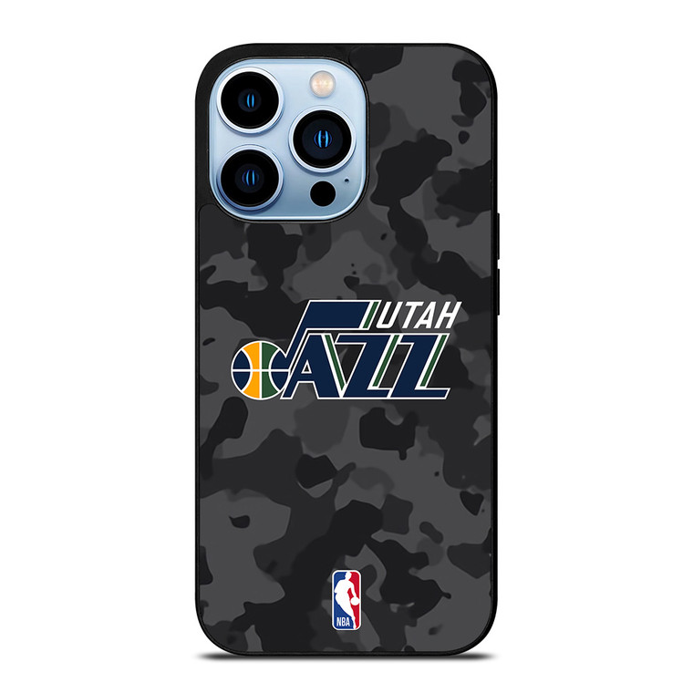 UTAH JAZZ BLACK CAMO iPhone 13 Pro Max Case Cover