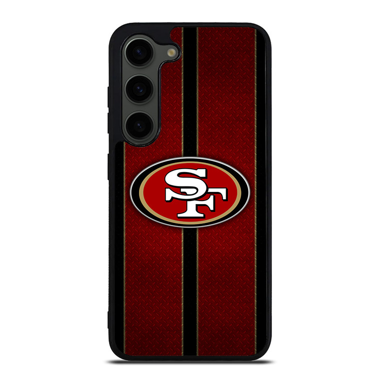 SAN FRANCISCO 49ERS NFL METAL STRIPE Samsung Galaxy S23 Plus Case Cover