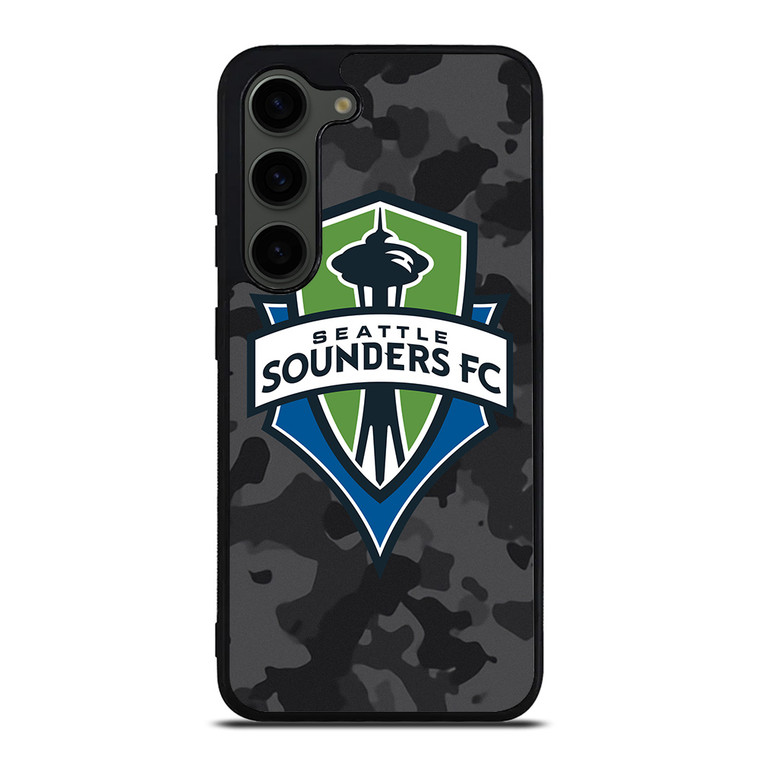 SEATTLE SOUNDERS FC MLS BLACK CAMO Samsung Galaxy S23 Plus Case Cover