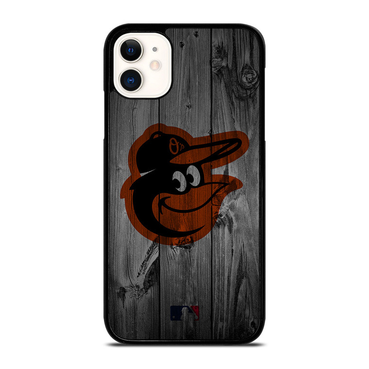 BALTIMORE ORIOLES BASEBALL MLB WOOD LOGO iPhone 11 Case Cover