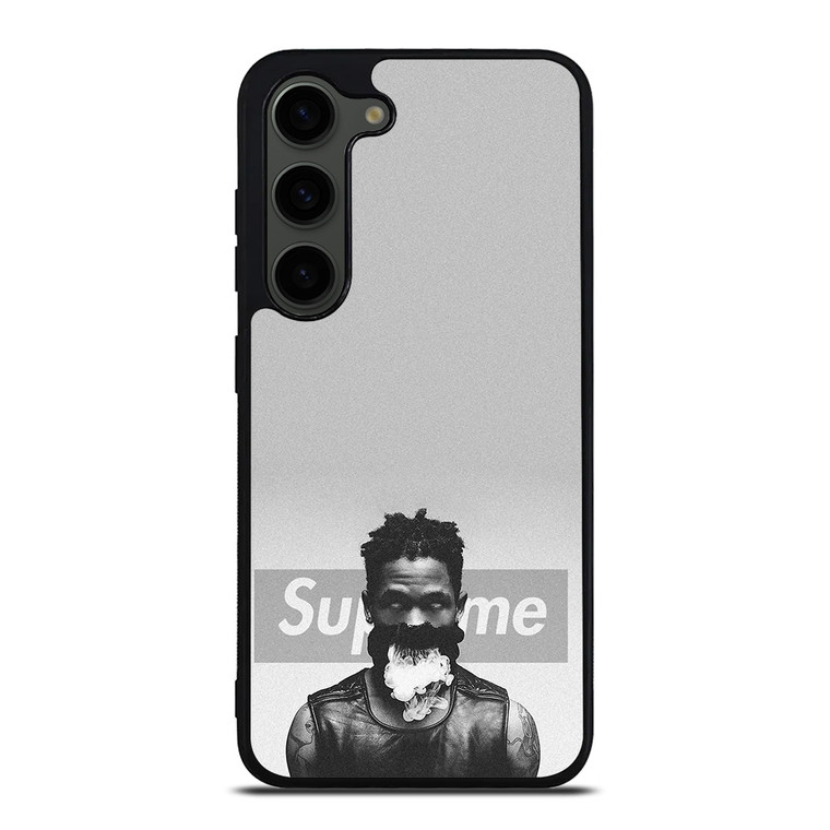TRAVIS SCOTT SUPREME BLACK WHITE Samsung Galaxy S23 Plus Case Cover
