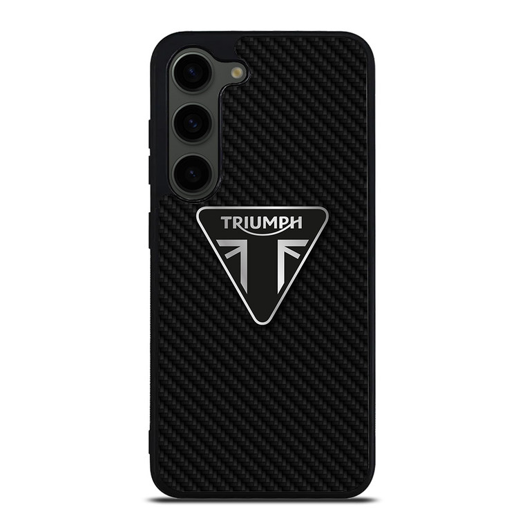 TRIUMPH MOTORCYCLES CARBON FIBER Samsung Galaxy S23 Plus Case Cover