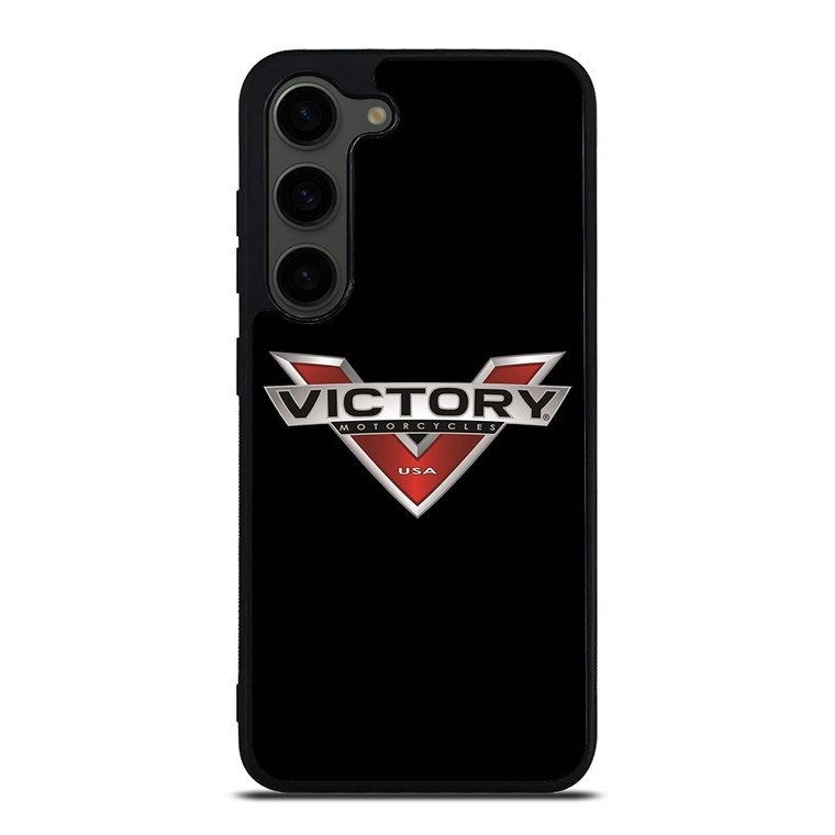 VICTORY MOTORCYCLES USA BLACK Samsung Galaxy S23 Plus Case Cover
