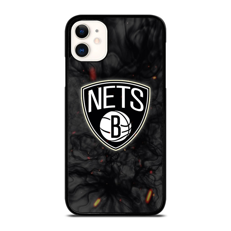 BROOKLYN NETS BASKETBALL NBA FIRE iPhone 11 Case Cover