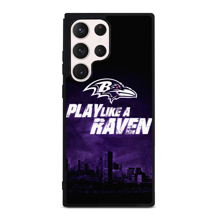 BALTIMORE RAVENS WORD Samsung Galaxy S23 Ultra Case Cover