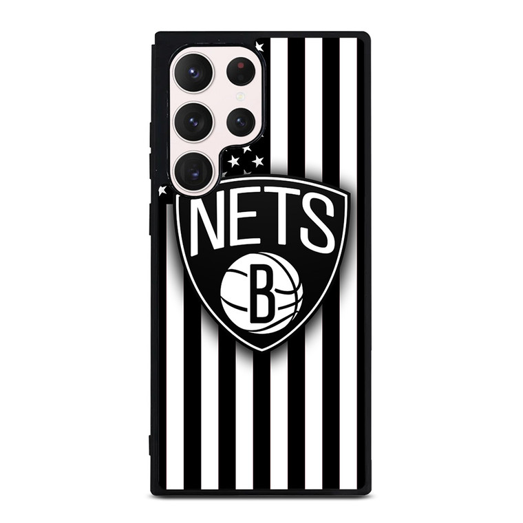 BROOKLYN NETS NBA USA FLAG Samsung Galaxy S23 Ultra Case Cover