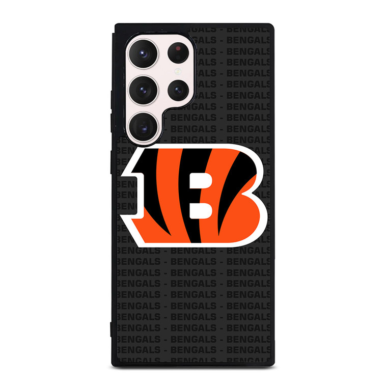 CINCINNATI BENGALS FOOTBALL TEXT Samsung Galaxy S23 Ultra Case Cover