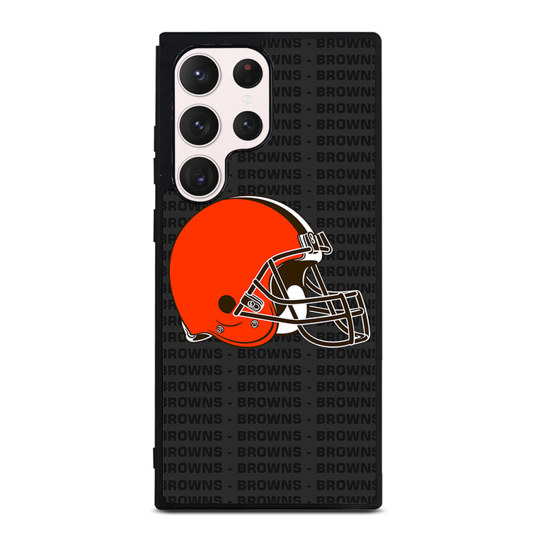 CLEVELAND BROWNS FOOTBALL TEXT Samsung Galaxy S23 Ultra Case Cover