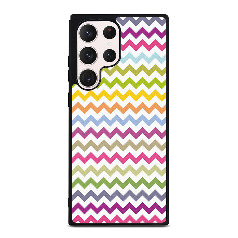 CUTE CHEVRON COLORFUL Samsung Galaxy S23 Ultra Case Cover
