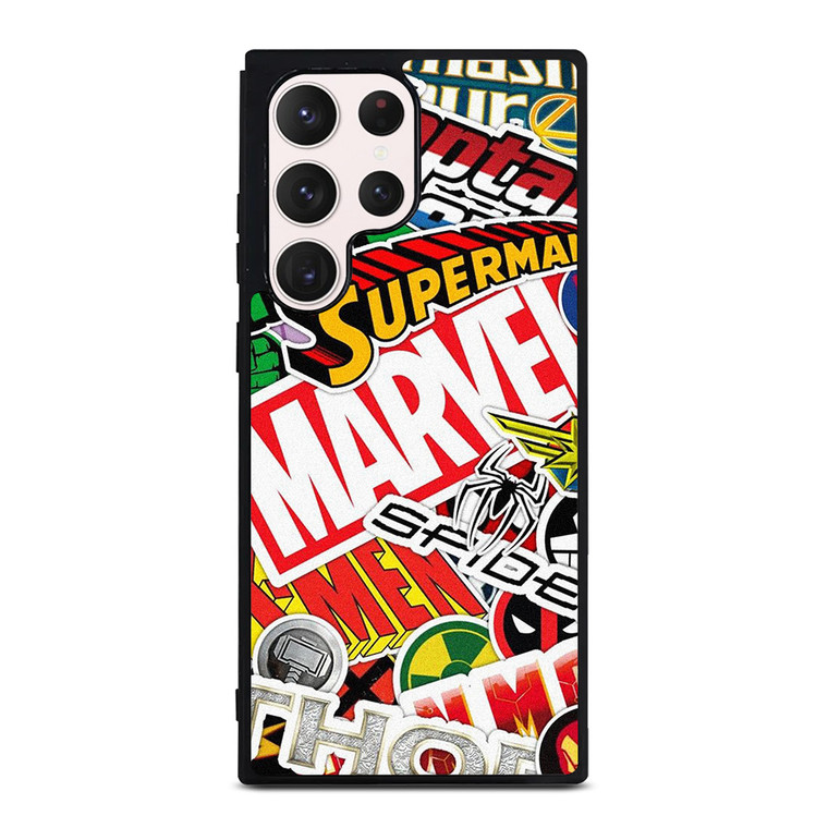 DC MARVEL SUPERHERO COLLAGE Samsung Galaxy S23 Ultra Case Cover