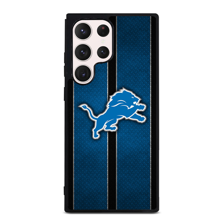 DETROIT LIONS NFL METAL STRIPE Samsung Galaxy S23 Ultra Case Cover