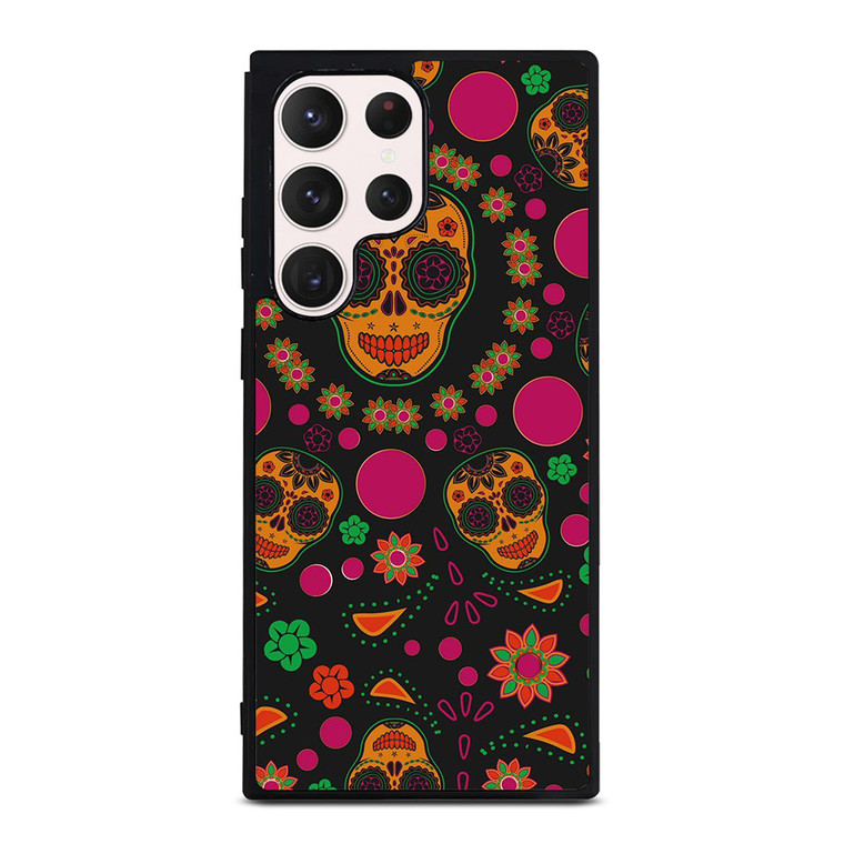 DIA DE LOS MUERTOS PATTERN Samsung Galaxy S23 Ultra Case Cover