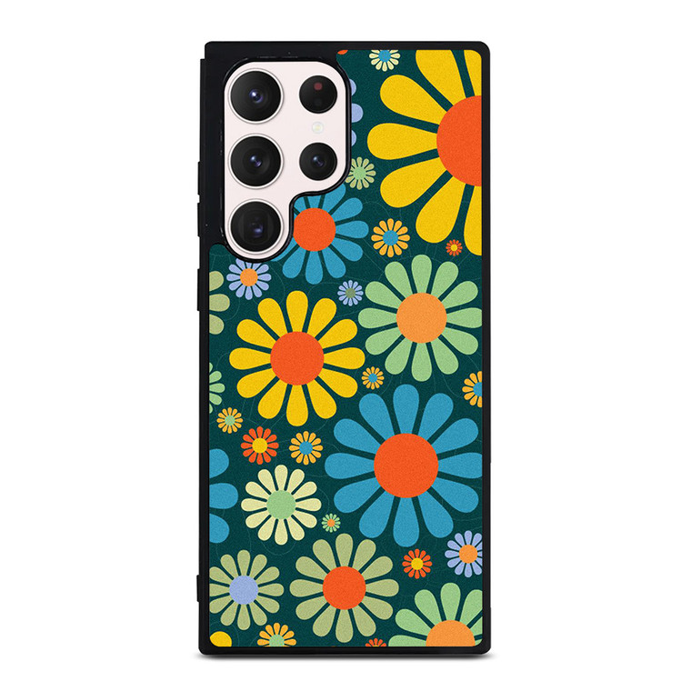HIPPIE FLOWER PATTERN Samsung Galaxy S23 Ultra Case Cover HIPPIE FLOWER PATTERN Samsung Galaxy S23 Ultra Case Cover