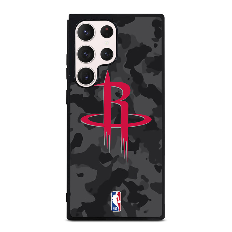 HOUSTON ROCKETS BLACK CAMO Samsung Galaxy S23 Ultra Case Cover