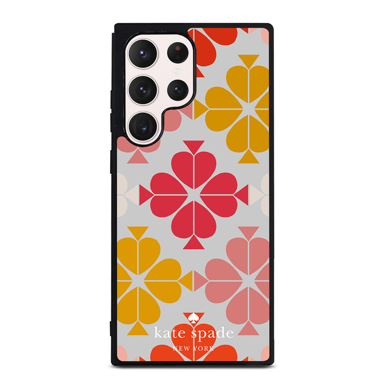 KATE SPADE JACQUARD PINK YELLOW Samsung Galaxy S23 Ultra Case Cover