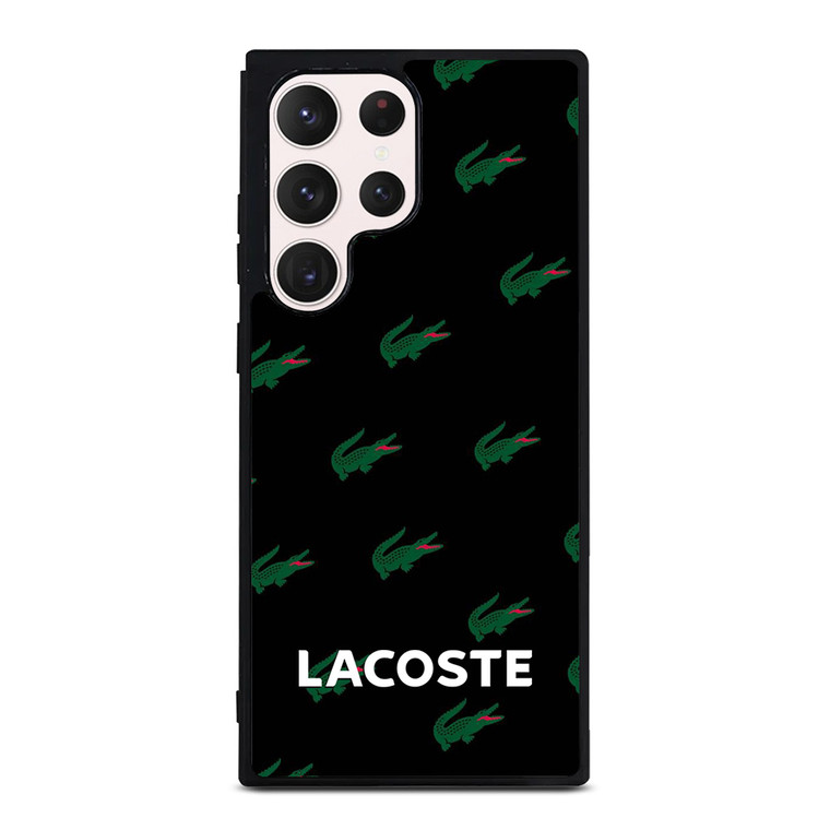 LACOSTE LOGO PATTERN Samsung Galaxy S23 Ultra Case Cover