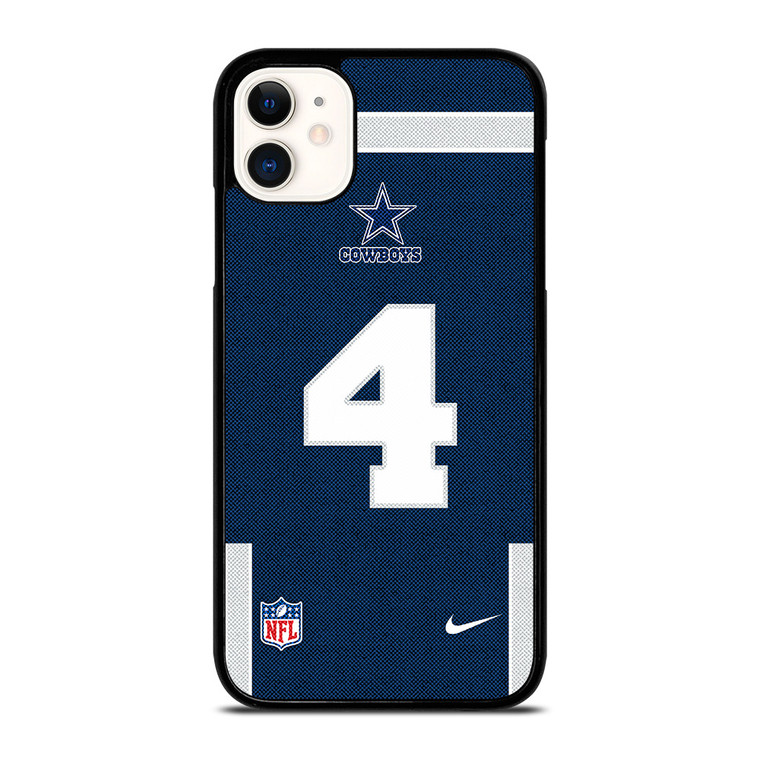 DALLAS COWBOYS DAK PRESCOTT 4 NFL NIKE iPhone 11 Case Cover