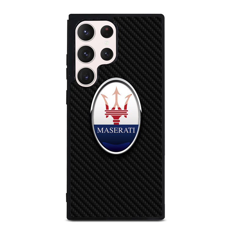 MASERATI LOGO CARBON FIBER Samsung Galaxy S23 Ultra Case Cover