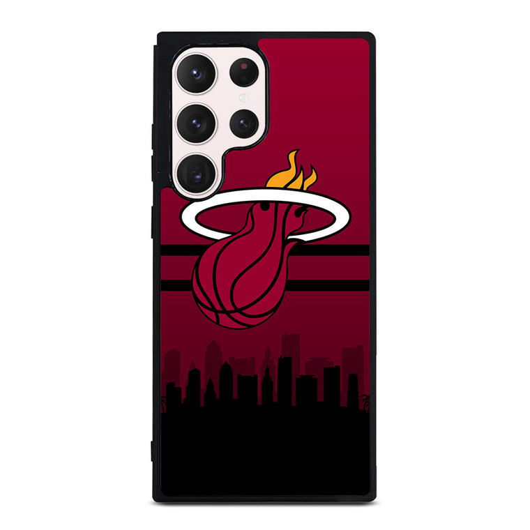 MIAMI HEATS NBA SKYLINE Samsung Galaxy S23 Ultra Case Cover