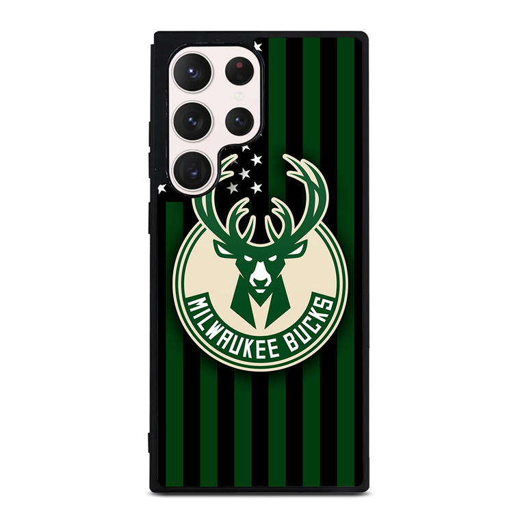 MILWAUKEE BUCKS NBA USA FLAG Samsung Galaxy S23 Ultra Case Cover