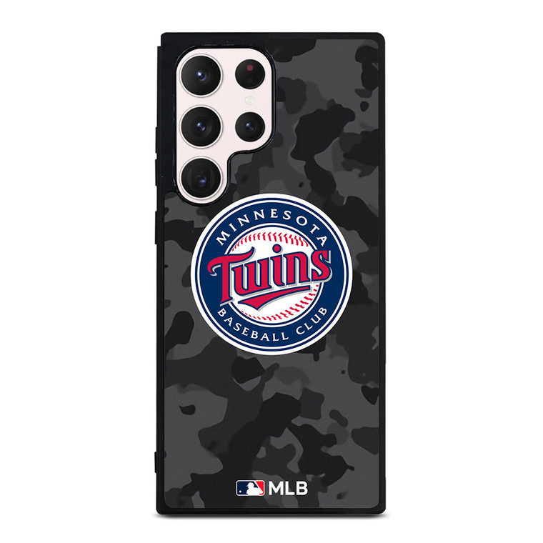 MINNESOTA TWINS BASEBALL BLACK CAMO Samsung Galaxy S23 Ultra Case Cover