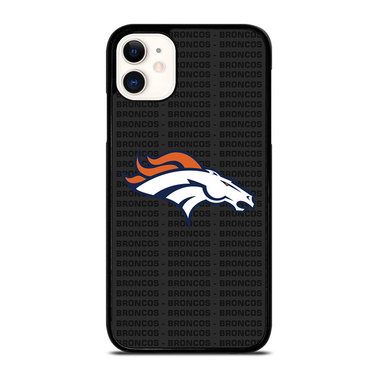 DENVER BRONCOS FOOTBALL TEXT iPhone 11 Case Cover