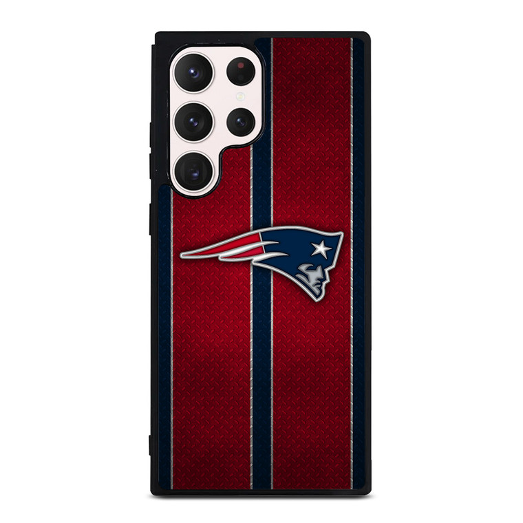 NEW ENGLAND PATRIOTS NFL METAL STRIPE Samsung Galaxy S23 Ultra Case Cover