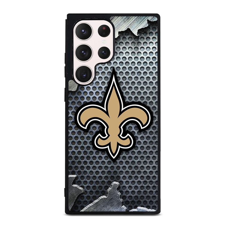 NEW ORLEANS SAINTS BROKEN METAL Samsung Galaxy S23 Ultra Case Cover