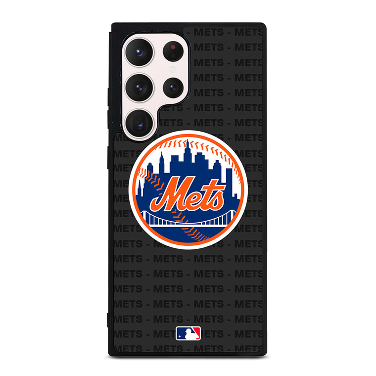 NEW YORK METS BASEBALL BLACK Samsung Galaxy S23 Ultra Case Cover