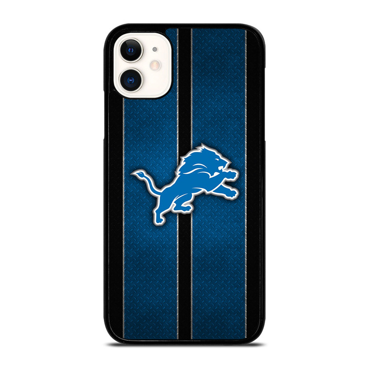 DETROIT LIONS NFL METAL STRIPE iPhone 11 Case Cover