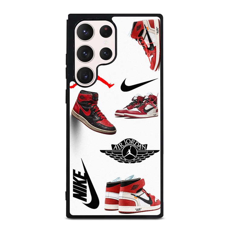 NIKE AIR JORDAN SHOES COLLAGE Samsung Galaxy S23 Ultra Case Cover