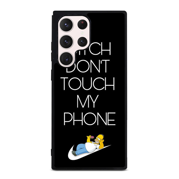 NIKE HOMER SIMPSON DONT TOUCH MY PHONE Samsung Galaxy S23 Ultra Case Cover