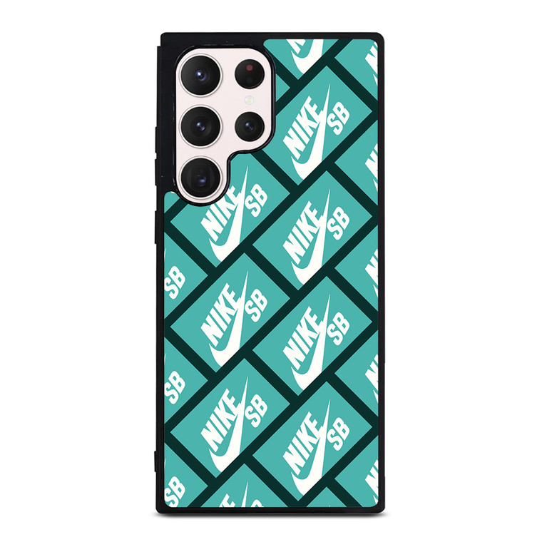 NIKE SB SKATEBOARD BOX PATTERN TURQUOISE Samsung Galaxy S23 Ultra Case Cover