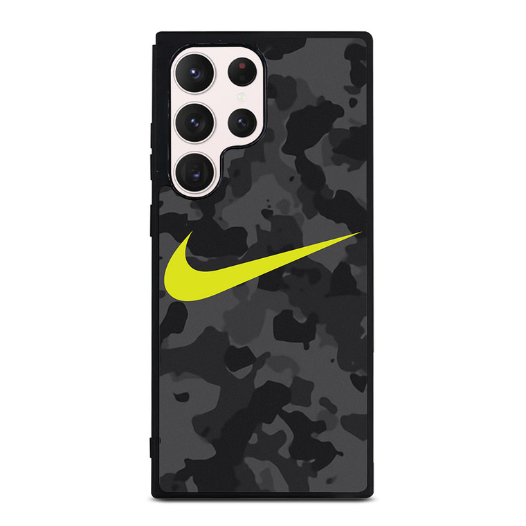 NIKE SWOOSH BLACK CAMO Samsung Galaxy S23 Ultra Case Cover